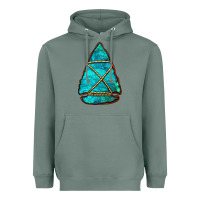 Sage turquoise arrowhead Heavyweight Hoodie - Jasminsmagicworld