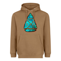 Toasted Coconut turquoise arrowhead Heavyweight Hoodie - Jasminsmagicworld