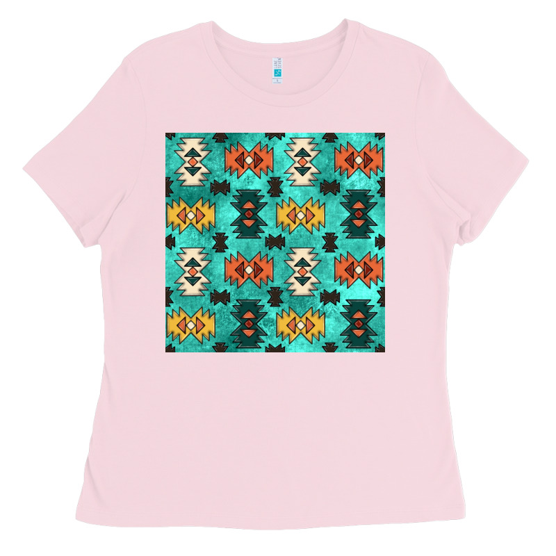 Native American Aztec Seamless Pattern 3 Ladies Tee by BundleAndBundleShop | Teevron
