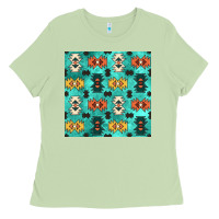 Matcha native american aztec seamless pattern 3 Ladies Tee - BundleAndBundleShop