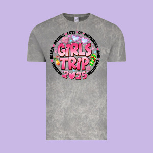 Grils Trip 2025 Vintage Tee Designed By Cowhidedigitalart