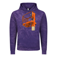 Cloud Purple Single Man Lift Vintage Hoodie - LillyAllenDesigns