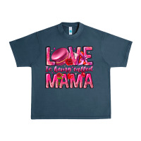Midnight Navy Love is Being Called Mama Urban Heavy Tee - CowhideDigitalArt