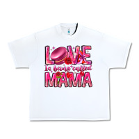 White Love is Being Called Mama Urban Heavy Tee - CowhideDigitalArt