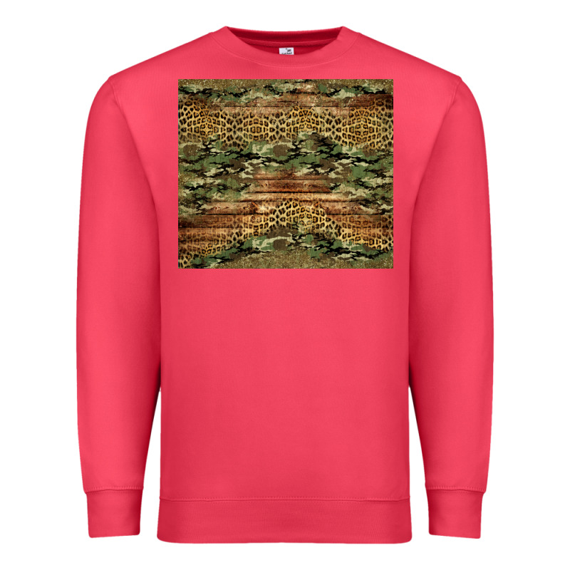 Camo Leopard And Glitter Tumbler Premium Sweatshirt by Jasminsmagicworld | Teevron