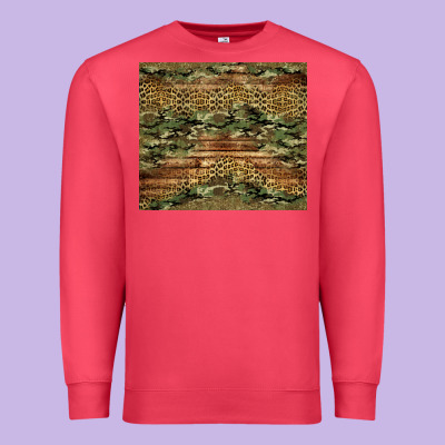Camo Leopard And Glitter Tumbler Premium Sweatshirt Designed By Jasminsmagicworld