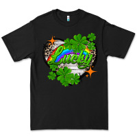 Black lucky heart St. Patricks Day Premium Tee - FaDigitalArtStudio