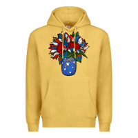 Antique Gold Patriotic Sunflower in a Jar Premium Hoodie - Jasminsmagicworld