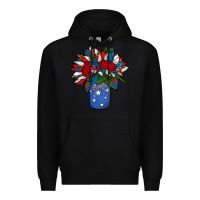Black Patriotic Sunflower in a Jar Premium Hoodie - Jasminsmagicworld