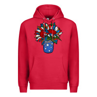Cardinal Patriotic Sunflower in a Jar Premium Hoodie - Jasminsmagicworld