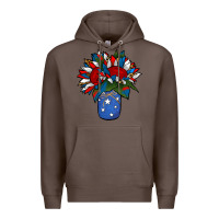 Coffee Patriotic Sunflower in a Jar Premium Hoodie - Jasminsmagicworld