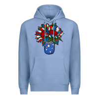 Colony Blue Patriotic Sunflower in a Jar Premium Hoodie - Jasminsmagicworld