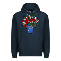 Navy Patriotic Sunflower in a Jar Premium Hoodie - Jasminsmagicworld