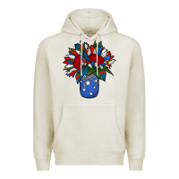 Oatmeal Heather Patriotic Sunflower in a Jar Premium Hoodie - Jasminsmagicworld