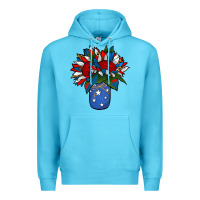 Ocean Blue Patriotic Sunflower in a Jar Premium Hoodie - Jasminsmagicworld