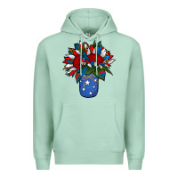 Seafoam Patriotic Sunflower in a Jar Premium Hoodie - Jasminsmagicworld