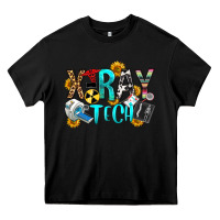 Black x ray tech Heavy Core Tee - OliviaCreatesArt