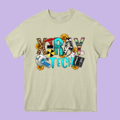 X Ray Tech Heavy Core Tee Designed By Oliviacreatesart