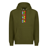 Army Green St. Patrick's Day Western Shamrock Leopard Rainbow Premium Hoodie - Artiststas