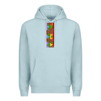 Blue Mist St. Patrick's Day Western Shamrock Leopard Rainbow Premium Hoodie - Artiststas
