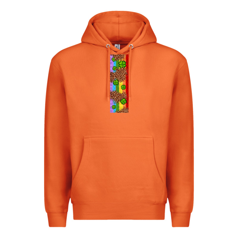 St. Patrick's Day Western Shamrock Leopard Rainbow Premium Hoodie by Artiststas | Teevron