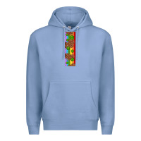 Colony Blue St. Patrick's Day Western Shamrock Leopard Rainbow Premium Hoodie - Artiststas