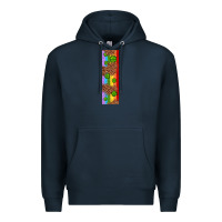 Navy St. Patrick's Day Western Shamrock Leopard Rainbow Premium Hoodie - Artiststas
