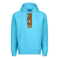 Ocean Blue St. Patrick's Day Western Shamrock Leopard Rainbow Premium Hoodie - Artiststas