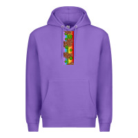 Purple St. Patrick's Day Western Shamrock Leopard Rainbow Premium Hoodie - Artiststas