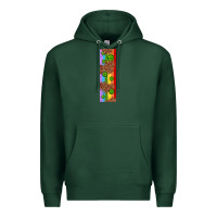 Sports Green St. Patrick's Day Western Shamrock Leopard Rainbow Premium Hoodie - Artiststas