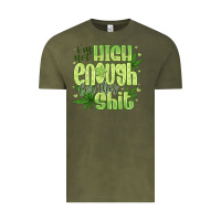 Vintage Olive i'm not high enough for Vintage Tee - CowhideDigitalArt