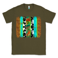 Army Green western brushstrokes Classic Tee - OliviaCreatesArt