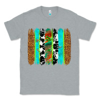 Heather Grey western brushstrokes Classic Tee - OliviaCreatesArt