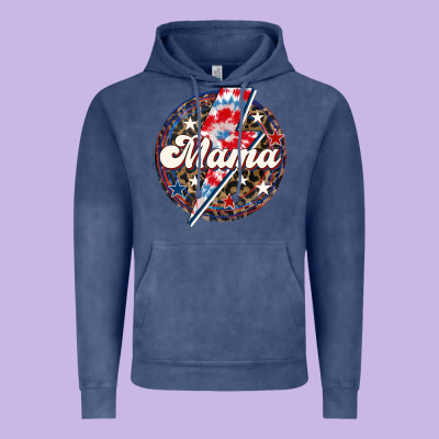 Western Mama Patriotic Vintage Hoodie Designed By Lillyallendesigns