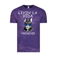 Cloud Purple Livin' la vida Frenchie Vintage Tee - Bettercallsaul