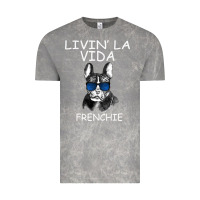 Cloud Rock Livin' la vida Frenchie Vintage Tee - Bettercallsaul
