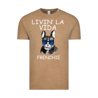 Vintage Coffee Livin' la vida Frenchie Vintage Tee - Bettercallsaul