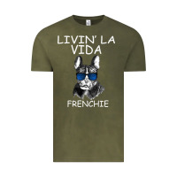 Vintage Olive Livin' la vida Frenchie Vintage Tee - Bettercallsaul