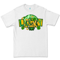 White St. Patrick's Day lucky Premium Tee - FaDigitalArtStudio