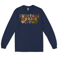 Navy christmas cookie crew Long Sleeve Tee - CowhideDigitalArt