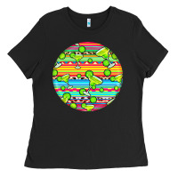 Black hispanic heritage month round earrings 3 Ladies Tee - BundleAndBundleShop