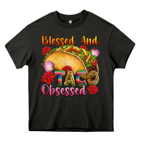 Asphalt Blessed and taco obsessed Mexico Heavy Core Tee - FaDigitalArtStudio