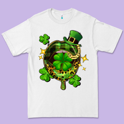St. Patrick's Day Lip Premium Tee Designed By Fadigitalartstudio