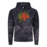 Cloud Black Red Orchid Cactus Vintage Hoodie - LillyAllenDesigns