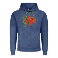 Vintage Denim Red Orchid Cactus Vintage Hoodie - LillyAllenDesigns