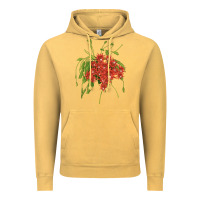 Vintage Mustard Red Orchid Cactus Vintage Hoodie - LillyAllenDesigns