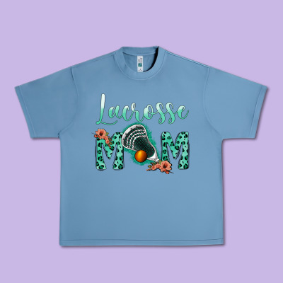 Lacrose Mom Urban Heavy Tee Designed By Jasminsmagicworld
