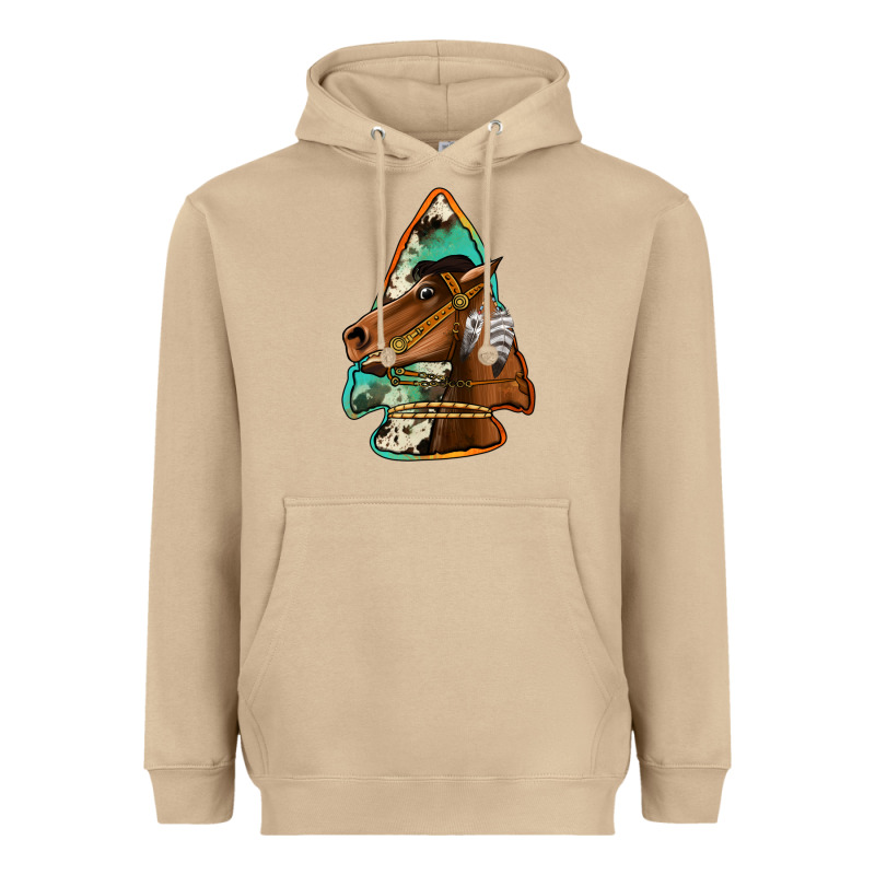 Horse Arrowhead Heavyweight Hoodie by Jasminsmagicworld | Teevron