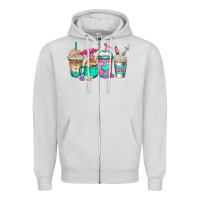 Dove Grey cna nurse coffee cups Zipper Hoodie - Jasminsmagicworld