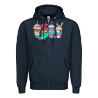 Navy cna nurse coffee cups Zipper Hoodie - Jasminsmagicworld